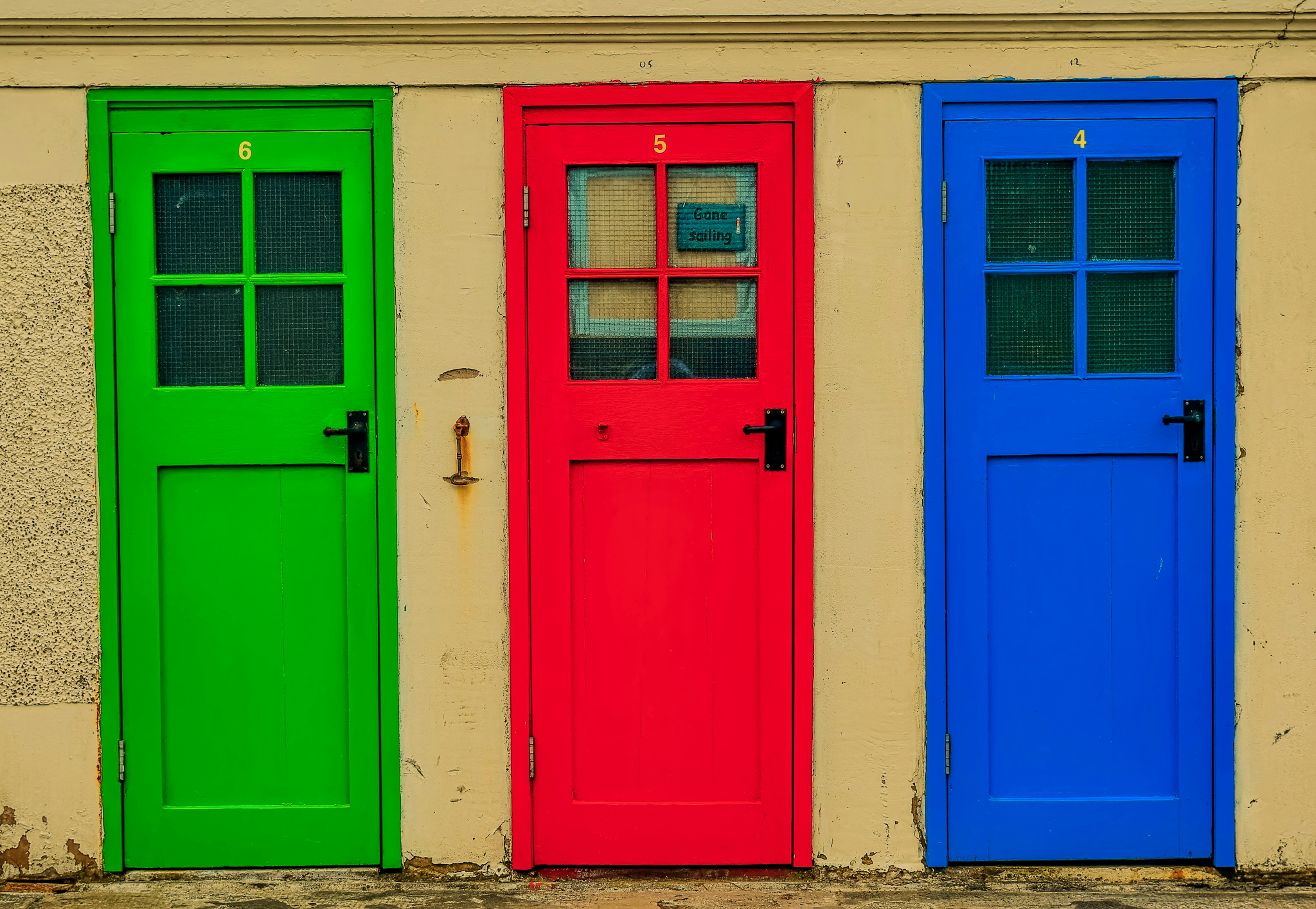 Three colorful doors to pick but do you know what's behind each one